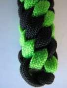 If you want to leave a small lace of paracord in the end then you should plan the length before starting the knot, you can use a small rubber band to separate the lace from the rest of the cord.