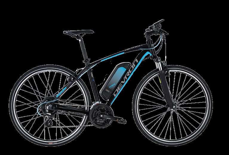 Devron 28161 Cross E-Bike Man Color: black 22 490 mm 520 mm CROSS Etrotek Rear Drive, 36V, 250W, Brushless Phylion, 36V,