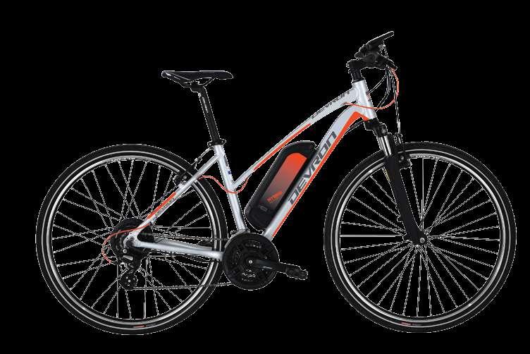 Devron 28162 Cross E-Bike Woman Color: grey 22 457 mm 495 mm CROSS Etrotek Rear Drive, 36V, 250W, Brushless Phylion, 36V,
