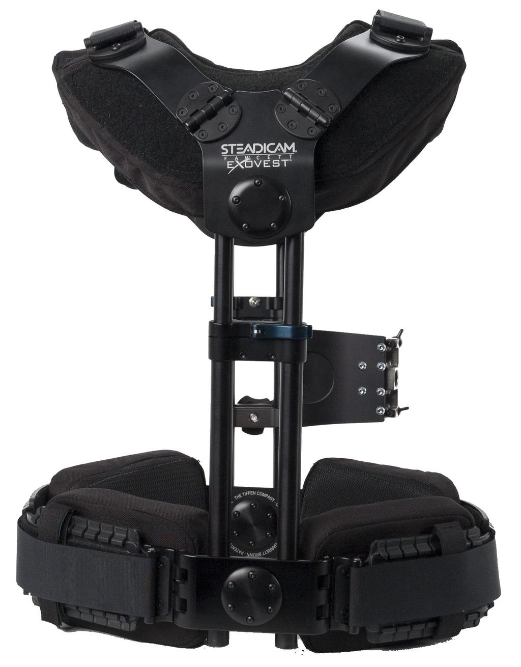 Introduction The Steadicam Fawcett Exovest is a semi-rigid exoskeletal vest that transfers the weight and torque of supporting a Steadicam into anatomically appropriate areas, without interfering