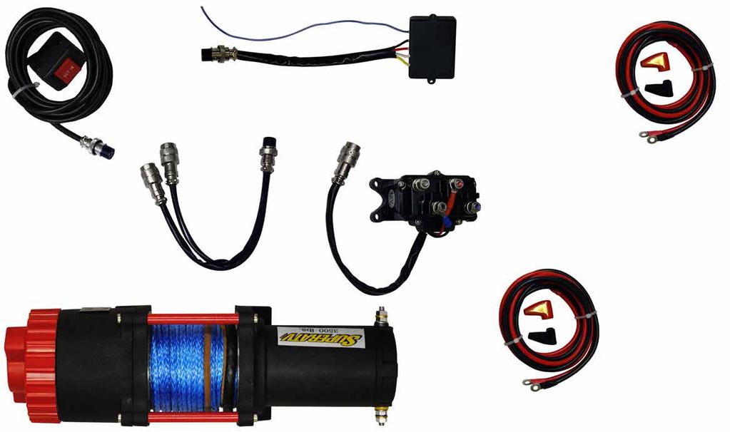 WINCH WIRING: ensure no wires are pinched during installation and