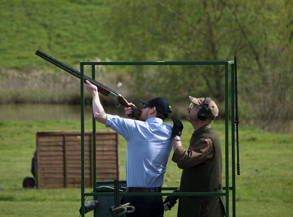 THE DICKSON HALF-DAY SHOOT Morning or Afternoon 9.00am Arrive for bacon rolls, tea and coffee 9.30am Shoot with instruction 11.00am Refreshments 11.30am Continue shooting 12.15pm The Flush 1.
