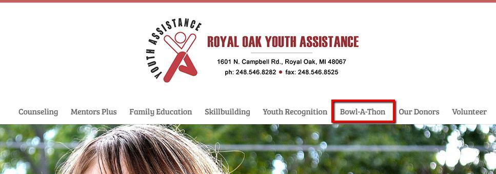 ROYA BOWLING TEAM REGISTRATION INSTRUCTIONS Instructions for all Team Captains 1. Visit the Royal Oak Youth Assistance website: http://www.royaloakyouthassistance.