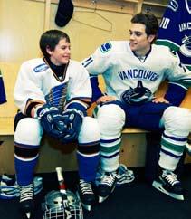 The Canuck Place Family Skate is an annual event that brings together Canuck players and Canuck Place families.