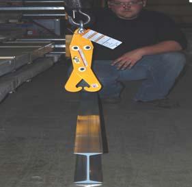 Step : Perform a proper, Every Lift inspection as described in the most recent revision of ASME B30.0, BEFORE you connect the tongs to a hoisting device.