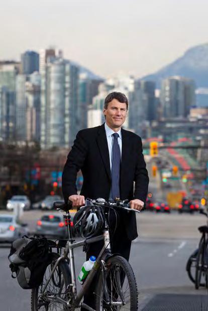 Mayor Gregor Robertson Doubled annual bike infrastructure budget during his first year in office