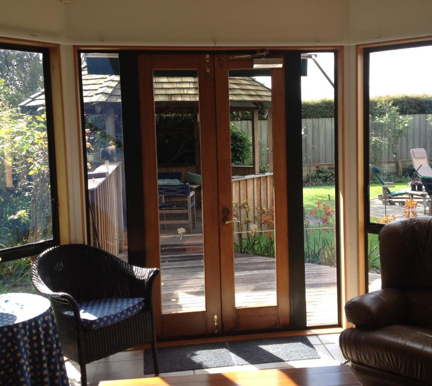 French doors covered under existing