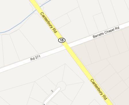 5. Delaware 15 & Barratts Chapel Road Figure 3. Delaware 15 and Barratts Chapel Road location map 5.