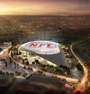 City of Champions Stadium The LA Rams are back in Los Angeles after receiving approval from the NFL in January of 2016. They will return to a brand new 80,000- seat stadium in the city of Inglewood.
