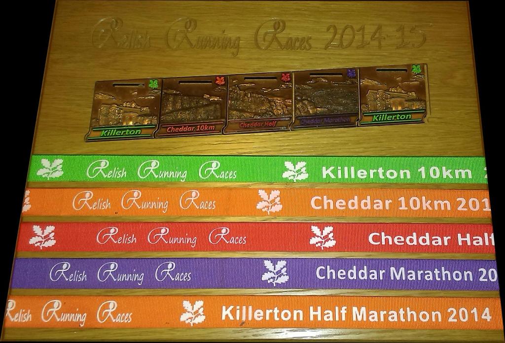 Medal Display Boards SALE! We have the last few medal display boards which will display all our medals from 2014 through 2015, including these Skyline medals.