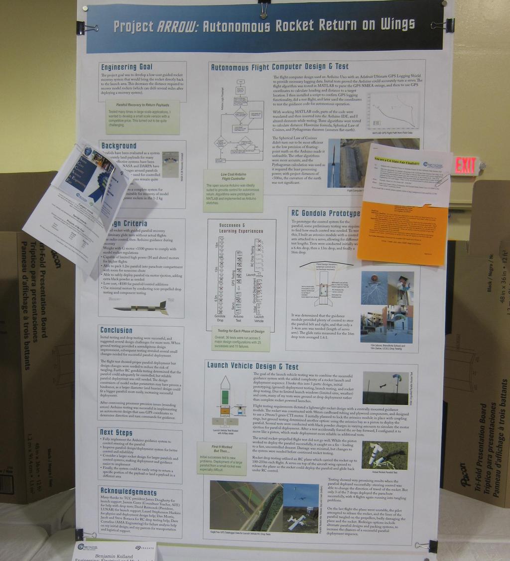 As a reminder, here's our simple airplane. Also, the Santa Cruz County Science Fair was held on February 11th, and four of us acted as judges, Jay Friedland, John Kent, Alan Miller and Alan Brown.