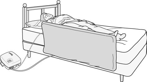 Operating instructions Sit on the bed at your normal entry point and as far across the bed as