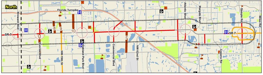 Bike Facility Improvements 11 8 9 10 7 # City On (From/To) Description (Length) Planning Cost Estimate Rank 7 Fort Lauderdale, North Lauderdale W Prospect Rd (from SR 7 to NW 31st Ave) 8 Lauderhill