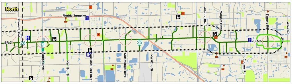 Pedestrian Improvements 26 25 11 # City On (From/To) Description (Length) Planning Cost Estimate Rank 11 Lauderhill, Plantation Sunrise Blvd Canal (from SR 7 to SW 31st Ave) Continue trail to NW 31st