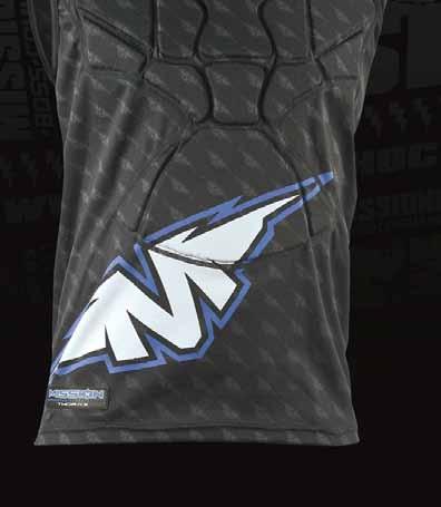 front, back and arm sections Fully sublimated MISSION logos Senior: S/M, L/XL Junior: XS, S, M, L Thorax Shirt Senior # 1035933 Junior #