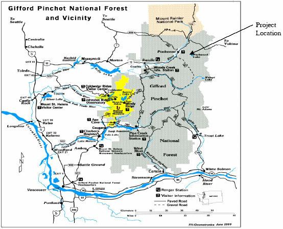 Figure 1-1 Energy Northwest s Packwood Lake Hydroelectric Project is located in the Cowlitz River Watershed, Tributary to the Lower Columbia River in Southwest Washington State (source Energy