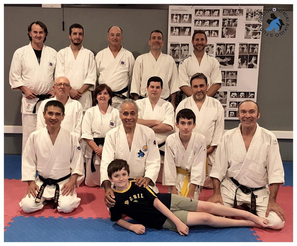 STUDY GROUP TOMIKI AIKIDO - Saturday 9th June, 2018 The format for today was a morning session, lunch, an afternoon session, an evening meal and drinks.