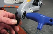 B Insert hanger (#130790) into back of frame opening and match derailleur bolt (#130798) on the front side
