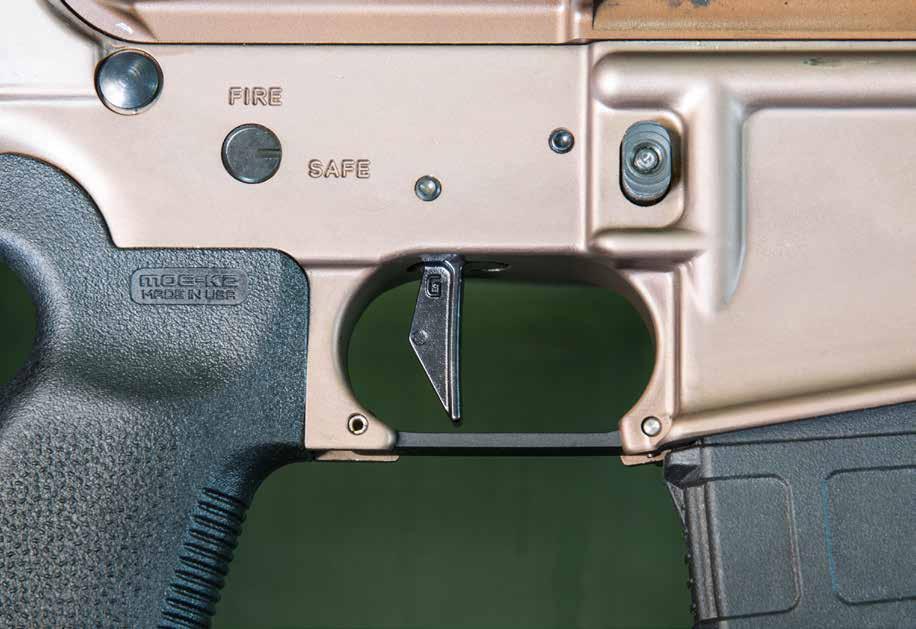 SUPER SEMI-AUTOMATIC ENHANCED (SSA-E) Built on the chassis of the Geissele SSA, the Super Semi-Automatic Enhanced provides enhanced trigger control and weapon accuracy while maintaining the
