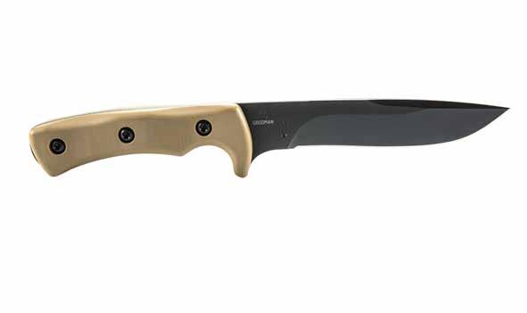 GOODMAN SPECIAL OPERATIONS COMBAT KNIFE The Lou Goodman Special Operations Combat Knife (GSOCK), by Abraham & Moses, is a collaboration with master knife maker and veteran SOF