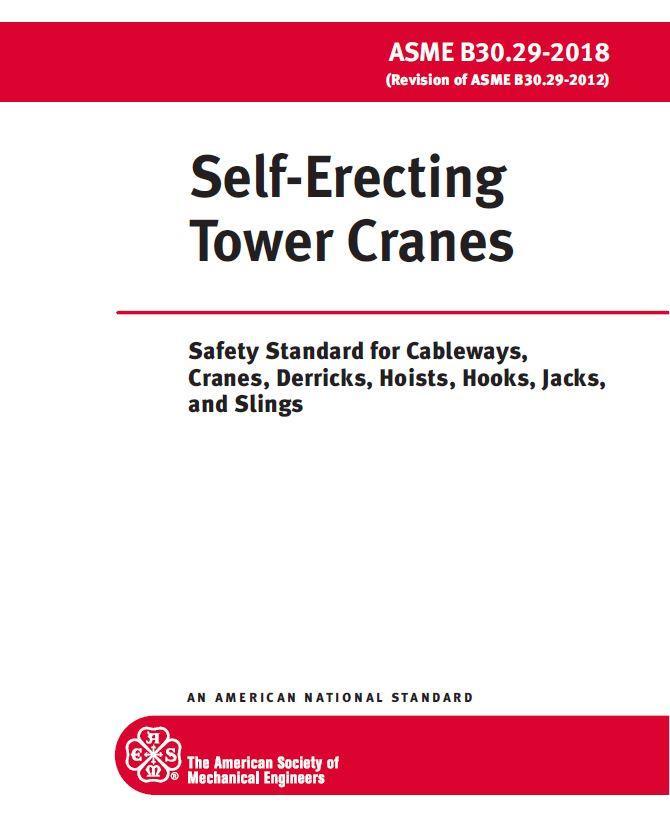 B30-29 Self-erecting Tower Cranes (3/13/2018) Provided clarity to