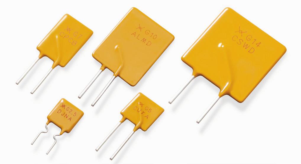 PolySwitch Resettable PPTs RG Series RoHS escription ittelfuse PolySwitch radial-leaded devices represent the most comprehensive and complete set of PPT products available in the industry today.