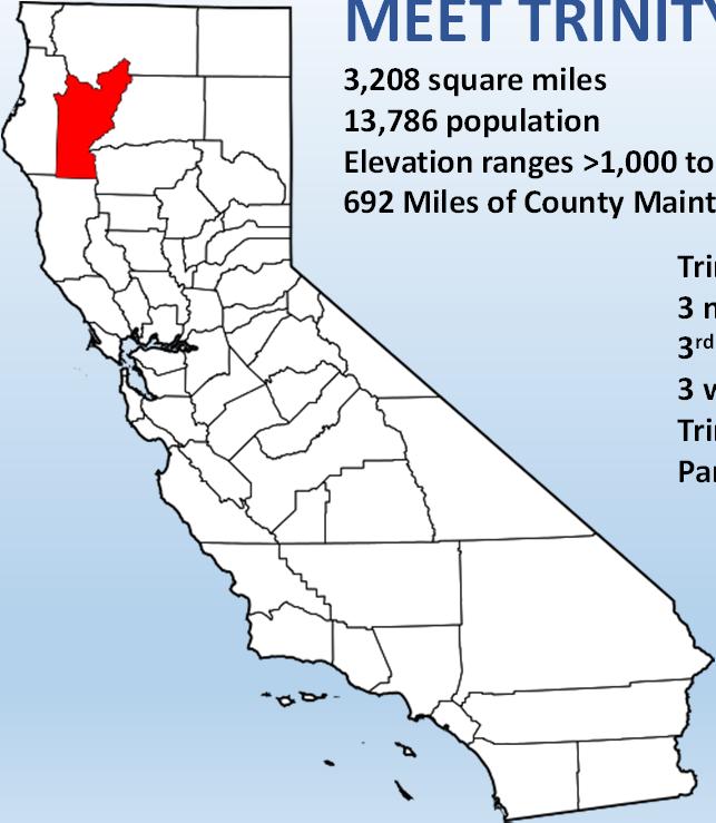 System 3 national forests 3 rd largest lake in California 3 wilderness areas Trinity