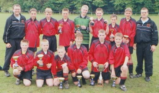 Under 13s (2000/01) and the team achieved their first double success, retaining the Premier Division title and winning the league cup for the first time.