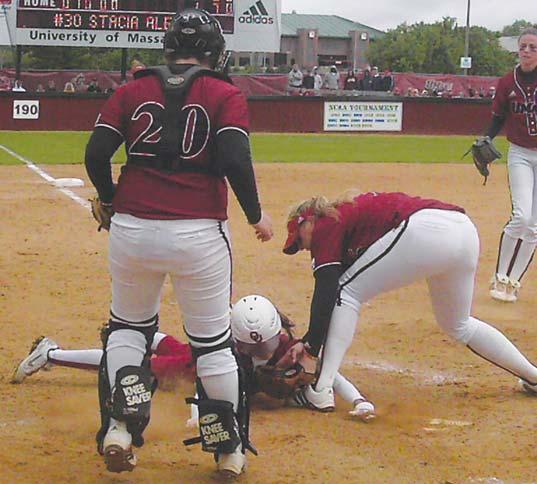 Just enough to win By Jeff Johncox The Norman Transcript May 20, 2007 AMHERST, Mass. Lauren Eckermann pitched a gem, Traci Dickenson delivered a big hit and No.