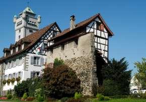 Continue through beautiful countryside along the Höri peninsula to the Swiss town of Stein am Rhein with its many frescoed houses.