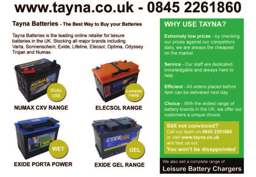 Leisure Batteries and Solar Panels Tayna The Best Way to Buy your Batteries,