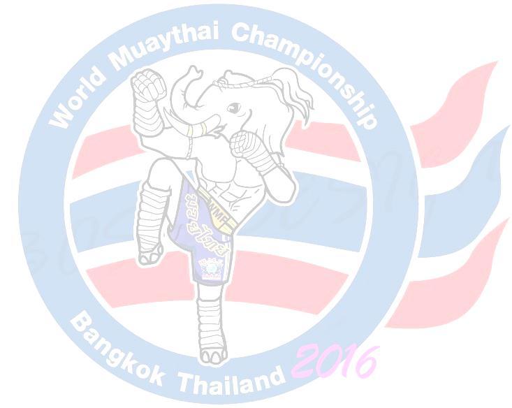 13 th World Muaythai Championship 2016 12 th March 22 nd March 2016 THE STREET Ratchadaphisek Rd. Bangkok Thailand Amateur/PRO-AM Muaythai World Muaythai Fe