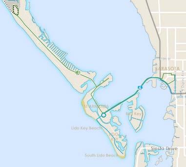 EXISTING TRANSIT- SOUTH STUDY AREA Two routes operated by SCAT o Route 4 serves Sarasota, St.