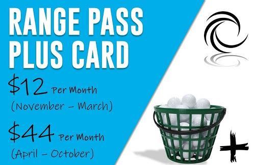2019 Range Pass Plus Card Please Note* - Rates are subject to change.