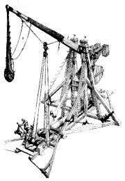 siege, as a medieval variant of biological warfare. Trebuchets were far more accurate than other forms of medieval catapults.