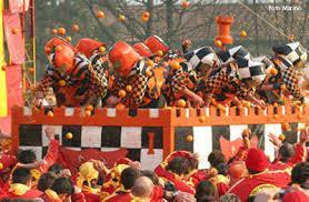 The revolt relives every year at Carnival in the Battle of the Oranges,