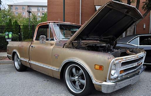 (top) These patina d body style Chevrolet C-10 s are