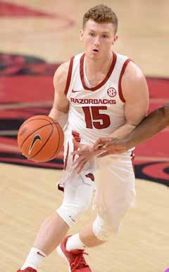 Was the only player on the roster that had made a 3-pointer in an Arkansas uniform to start the season, hitting two last season.