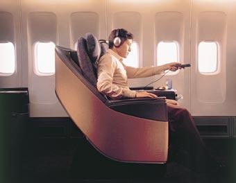 including Cathay Pacific's flat bed Premium inflight
