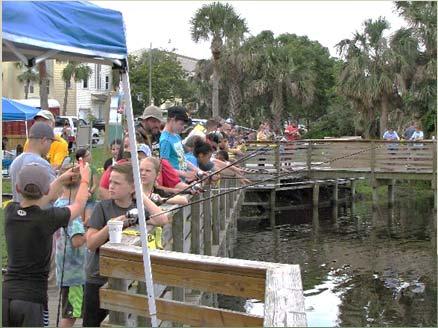 Hooked on Fishing, Not on Drugs Free annual event sponsored by the Jacksonville Beach Police Department is based on a nationally recognized curriculum.