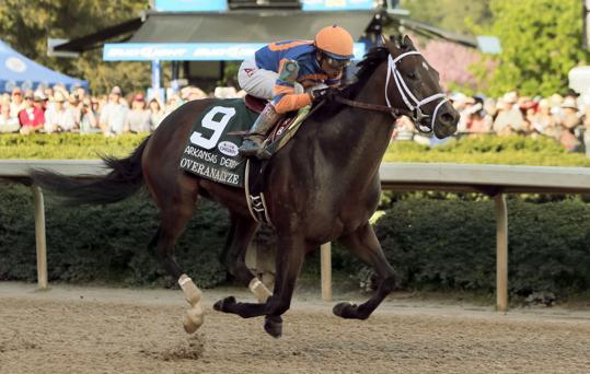 Overanalyze, the 2013 winner of the Kentucky Derby Now, it s time to discuss the winner, and the clues. First clue, the deceptively slow prep race: This colt won the slowest Arkansas Derby in years.
