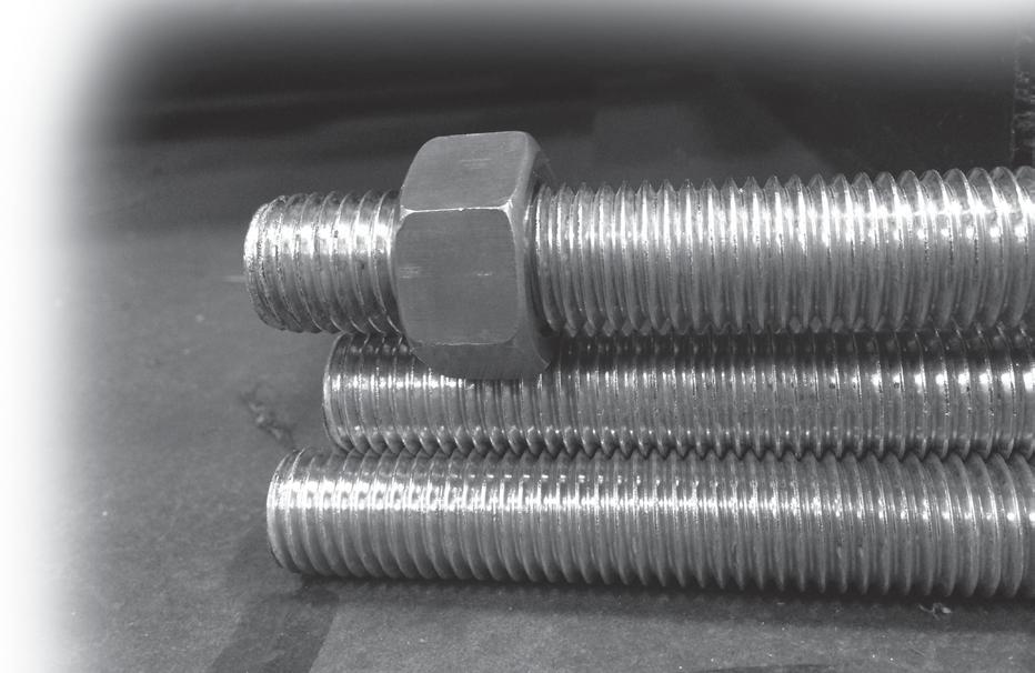 Hex coupling nuts For attaching two threaded fasteners together, such