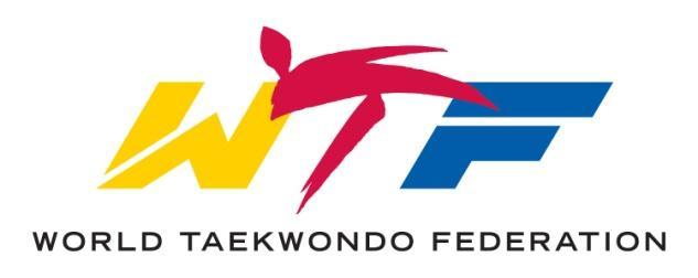 WORLD TAEKWONDO FEDERATION STANDING PROCEDURES FOR TAEKWONDO