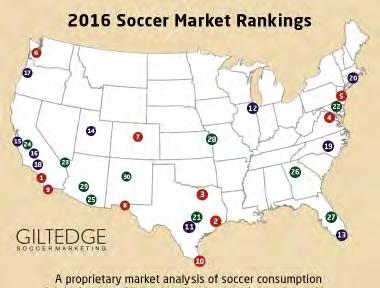 2016 GAME NOTES GAME 25 HOUSTON RATED NO. 2 SOCCER MARKET IN AMERICA Houston has a large and loyal soccer fan base, not only for the Dynamo, but for teams around the world.
