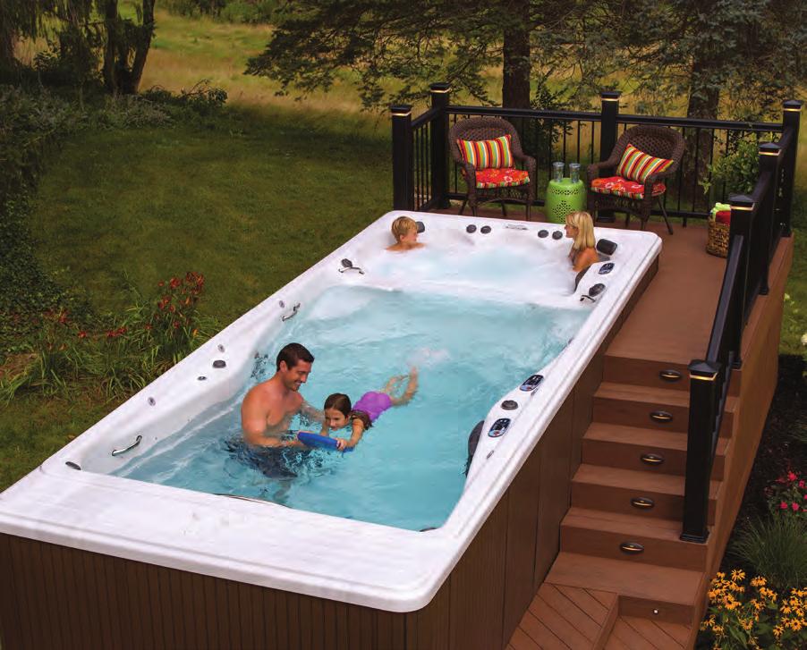 The MP Momentum dual temperature swim spa has raised the bar in both design and function in the swim spa category.
