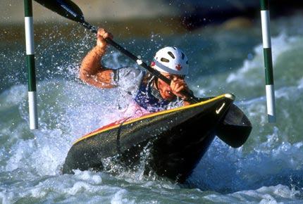 Executive Summary Whitewater kayak slalom racing began shortly before World War II as a branch of traditional whitewater canoe racing.