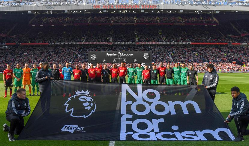 EQUALITY ACHIEVEMENTS 2016-2019 78 No Room for Racism Ahead of the game against Watford, the Club supported the Premier League s No Room For Racism
