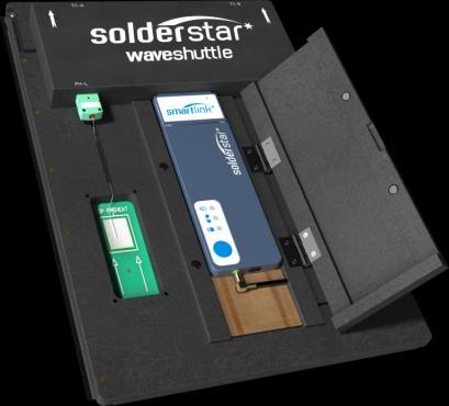 The SolderStar Solution SolderStar has developed a special device called the WaveShuttle PRO to help in accurately measuring the process control of wave soldering machines.