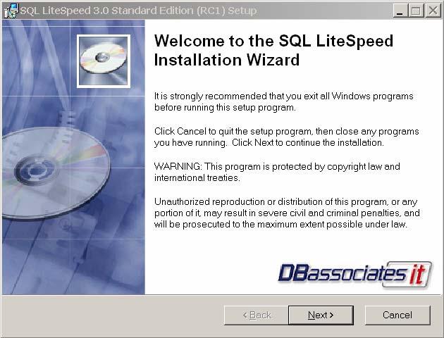 9 executable on one of the physical nodes of the cluster only, but do not run the SQL LiteSpeed installation on the virtual server.