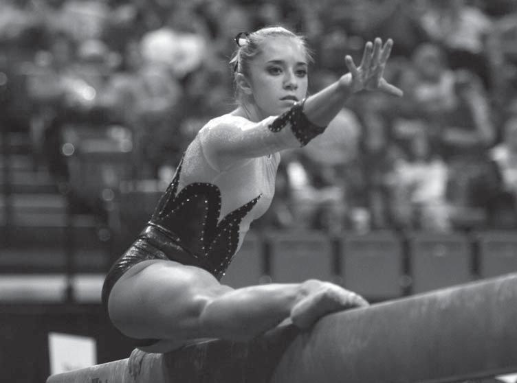 Woo has not seriously trained bars since her days as a Level 10 in California, but finished third on the event at the 2003 California State Championships.